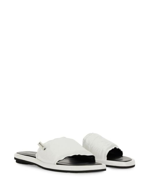 Premiata White Logo Flats