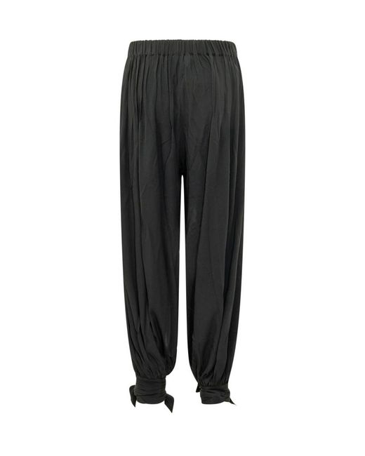 ANDAMANE Black Loose Drawstring Pants