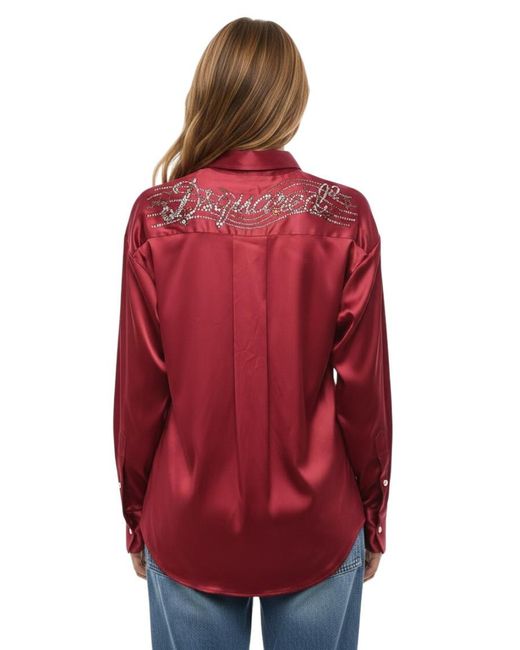 DSquared² Red Regular Solid Shirt