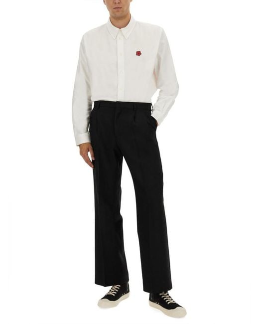 KENZO White Regular Shirt for men