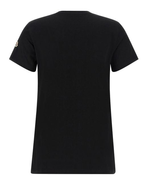 Moncler Black Logo Patch T-Shirt