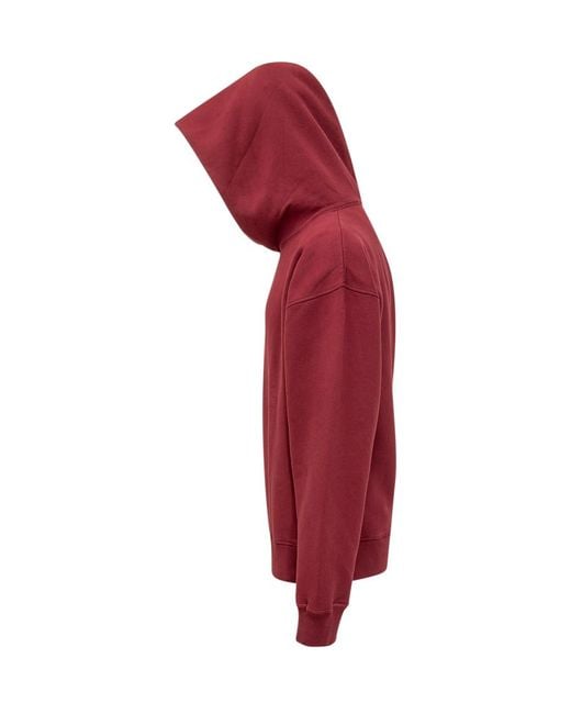 DSquared² Red Solid Hood Sweatshirt for men