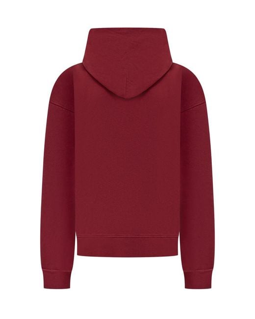DSquared² Red Solid Hood Sweatshirt for men