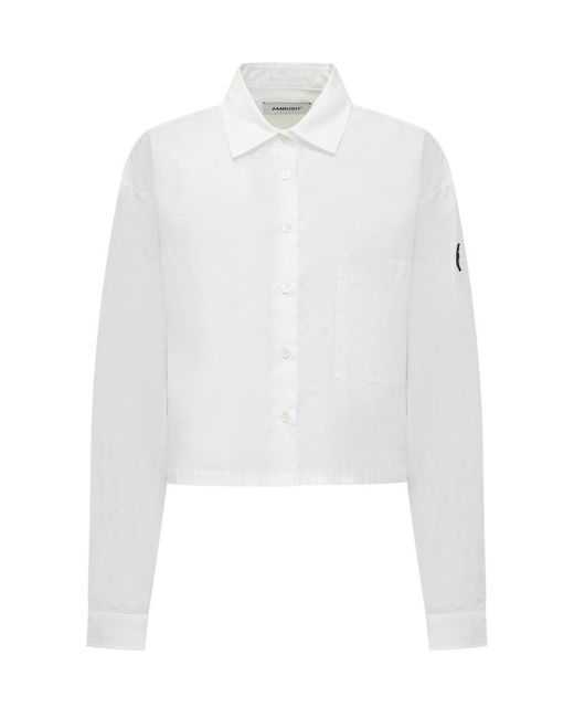Ambush White Regular Solid Shirt