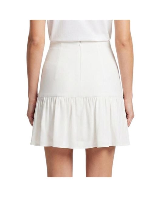 Elisabetta Franchi White Solid Mini Skirt