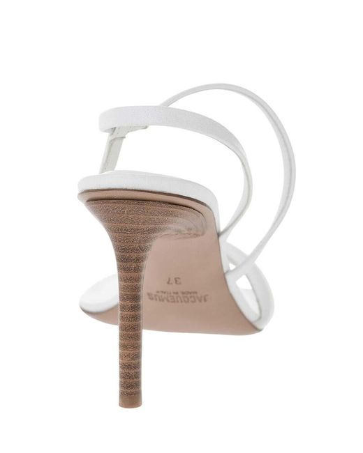 Jacquemus White Leather Heels