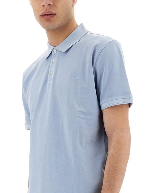 Woolrich Blue Logo Polo for men