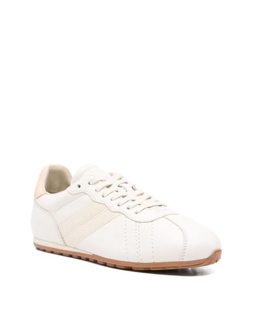 Woolrich White Flat Seta Silk-Low-Profile Sneakers
