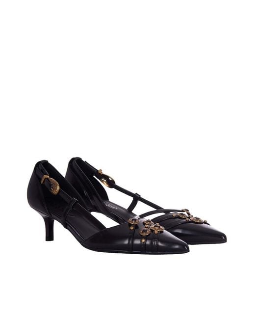 Pinko Black Leather Heels