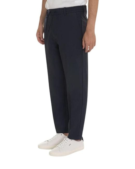 Boss Blue Drawstring Pants for men