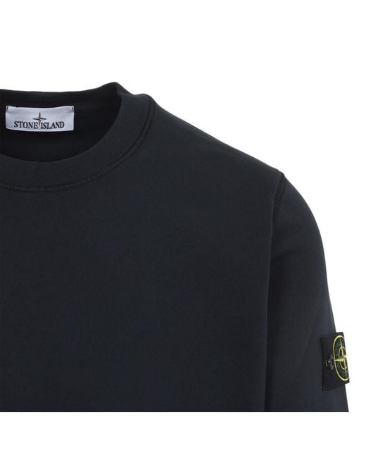 Stone Island Blue Solid Sweatshirt for men