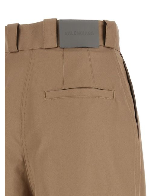 Balenciaga Natural Regular Flat Front Pant