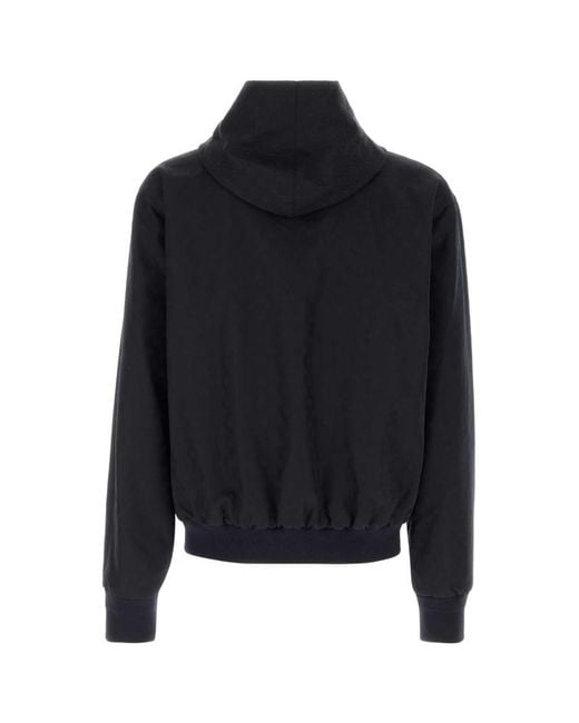 Gucci Blue Solid Hood Jacket for men