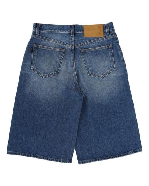Haikure Blue Solid Shorts