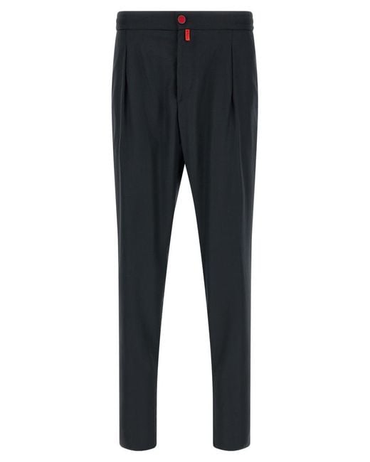 Kiton Blue Wool Pants for men