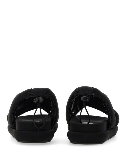 Gia Borghini Black Solid Carryover Sandals