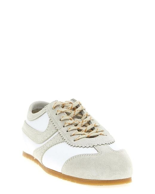 Dries Van Noten White Lace Up Sneakers