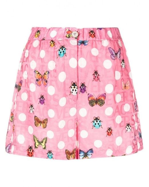 Versace Pink Printed Shorts