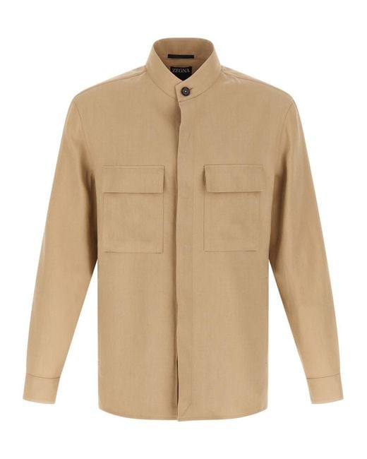 Zegna Natural Regular Overshirt for men