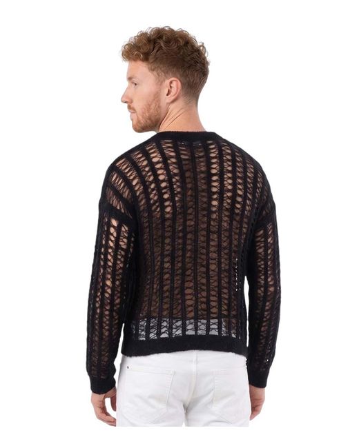 DSquared² Black Crew Neck Sweater for men
