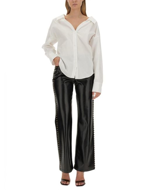 Moschino Black Regular Flat Front Pants