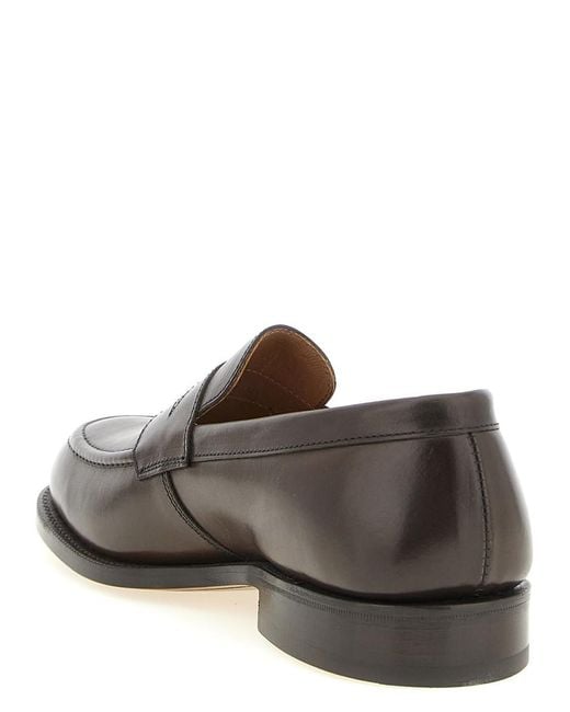 Tricker's Brown Solid Havard Loafers for men