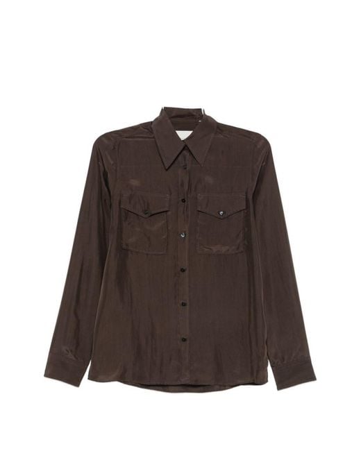 Xacus Brown Regular Solid Shirt