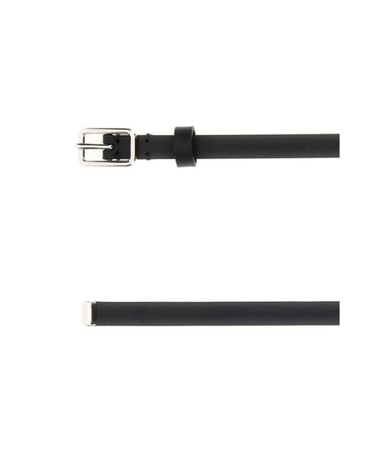 Givenchy White Solid Buckle Belt