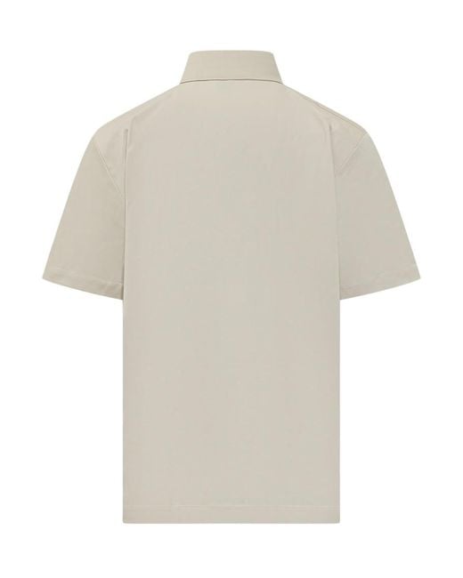 Boss White Solid Shirt Collar Polo for men