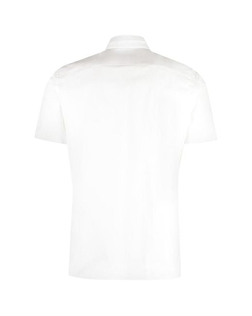 Burberry White Regular Solid Shirt for men