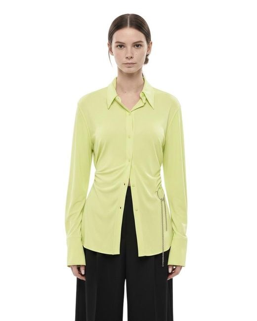 McQueen Yellow Slim Solid Shirt
