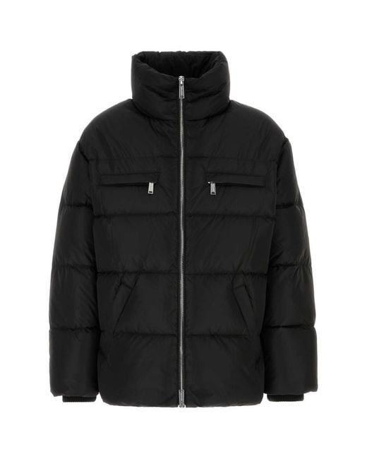 DSquared² Black Mock Collar Jacket for men