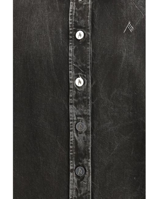 The Attico Black Oversized Solid Shirt