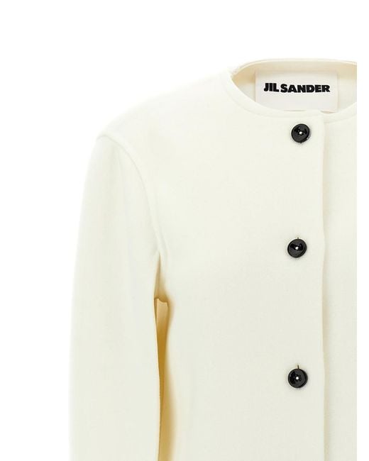 Jil Sander White Beige