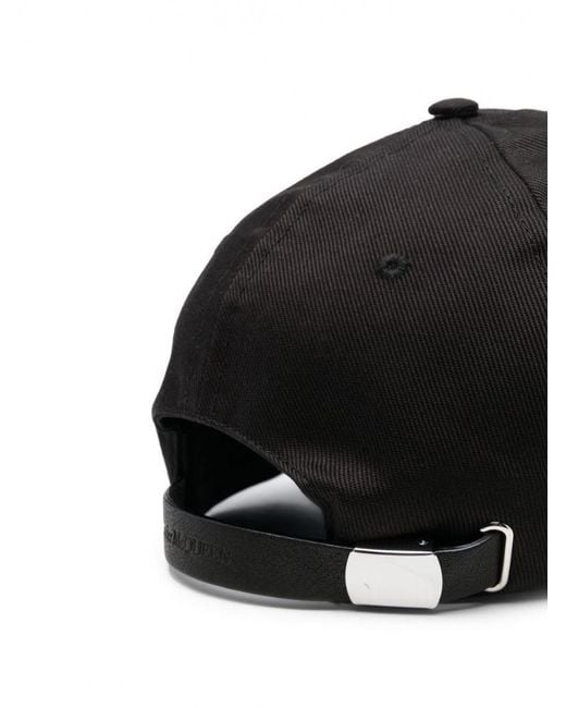 McQueen Logo Cap Black/ivory for men