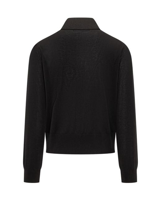 Versace Black Button Up Cardigans for men