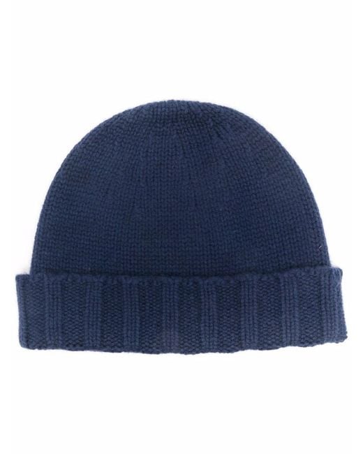 Drumohr Blue Beanie Hat for men