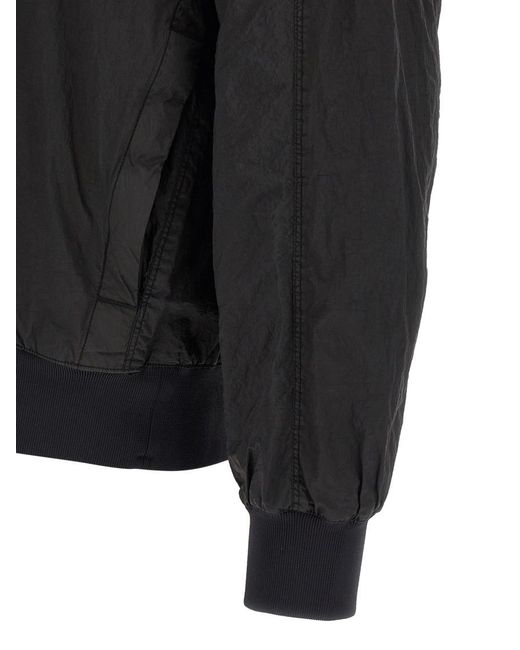 Stone Island Gray Solid Logo Jacket for men