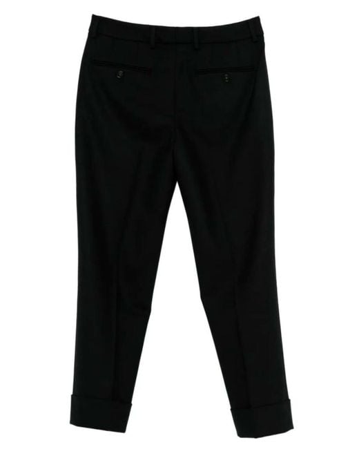 Incotex Black Wool Trouser