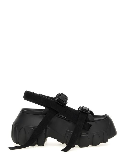 Rick Owens Black Mega Sandals