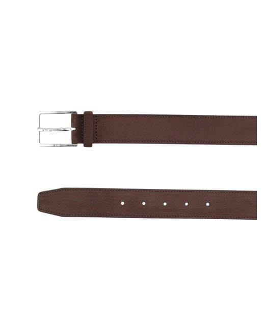 Boss Brown Solid Buckle Belt for men