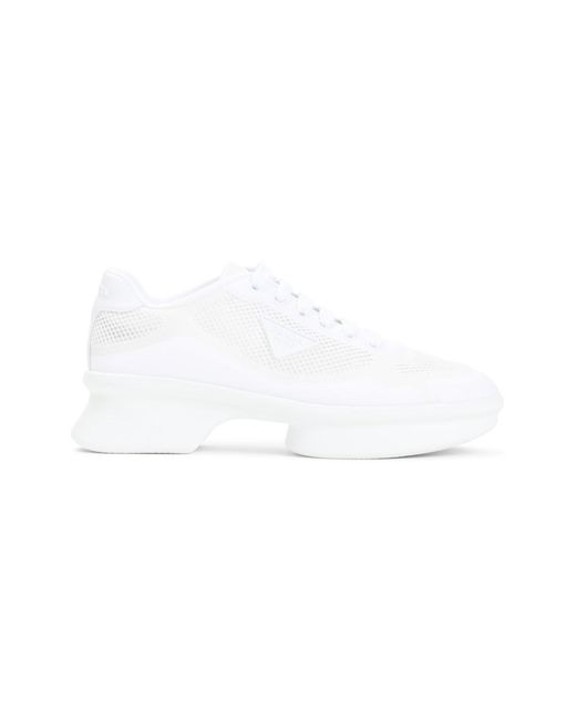 Prada White Lace-Up