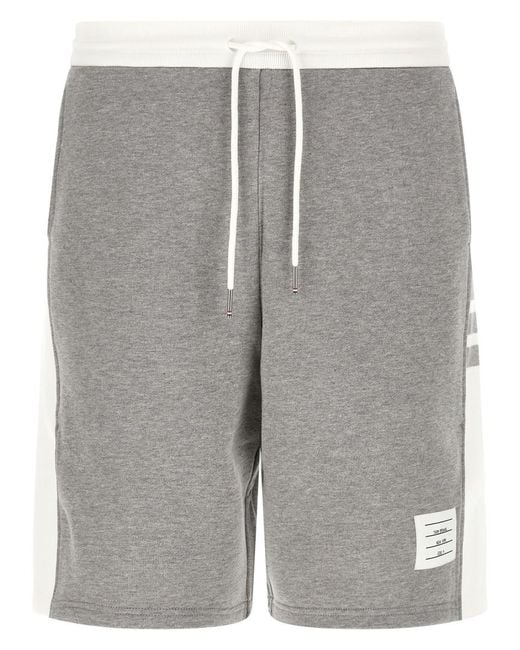 Thom Browne Gray Regular Shorts for men
