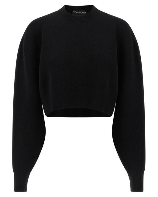 Tom Ford Black Wool-Blend Sweater