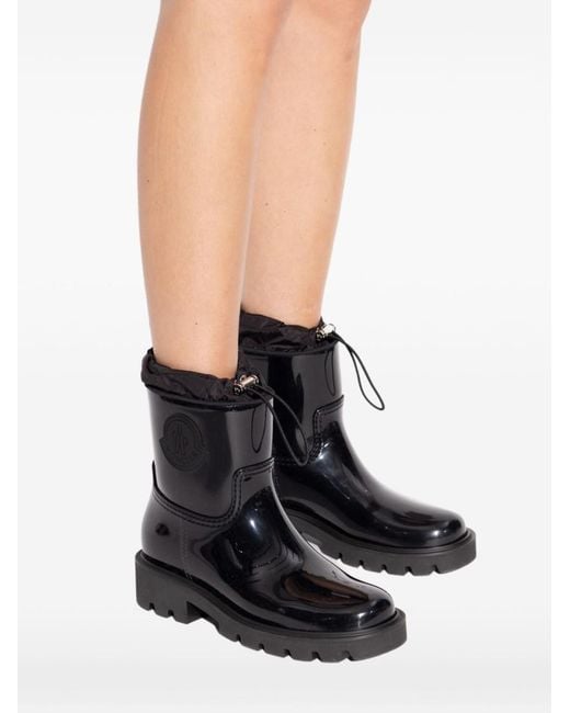 Moncler Black Kickstream Wellington Boots