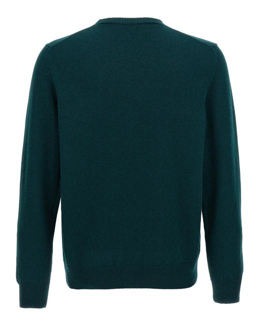 Zanone Green Wool Sweater for men