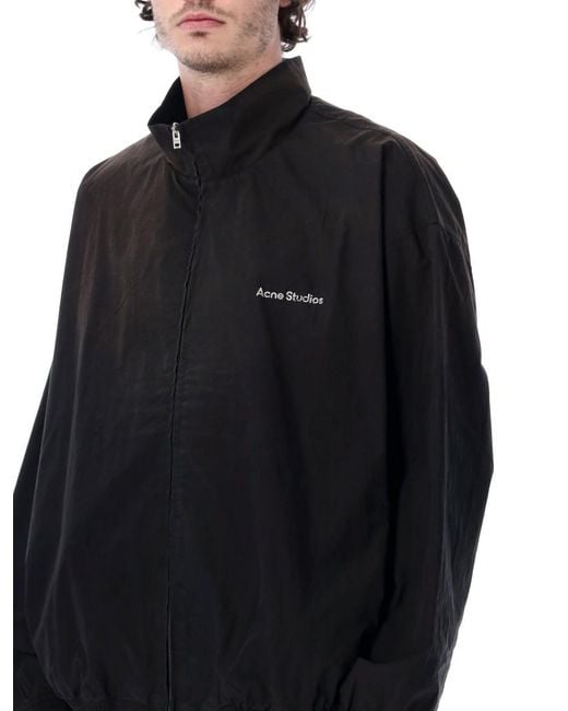 Acne Black Mock Collar Jacket for men