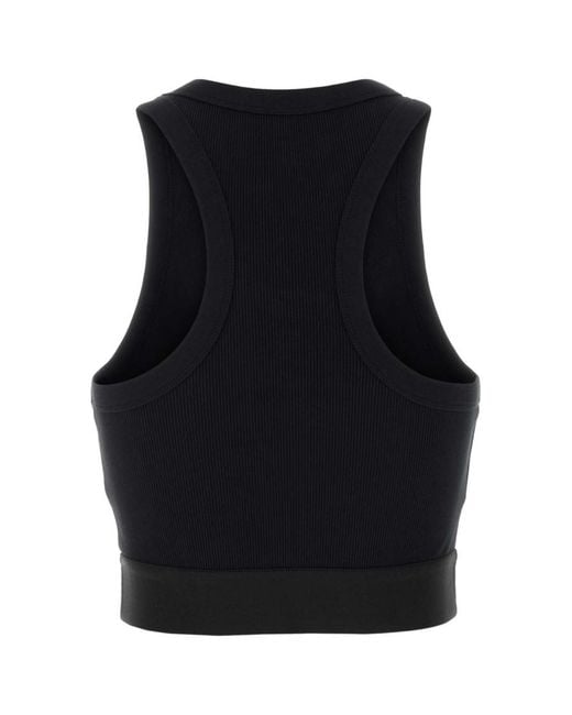 Givenchy Black Logo Crew Neck Top