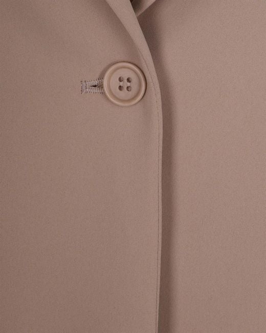 P.A.R.O.S.H. Natural Solid Notched Lapel Blazer