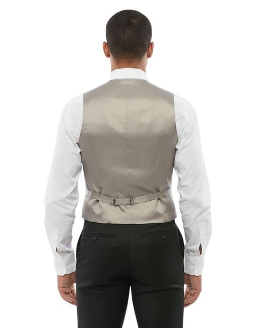 Corneliani White Light Solid Waistcoat for men